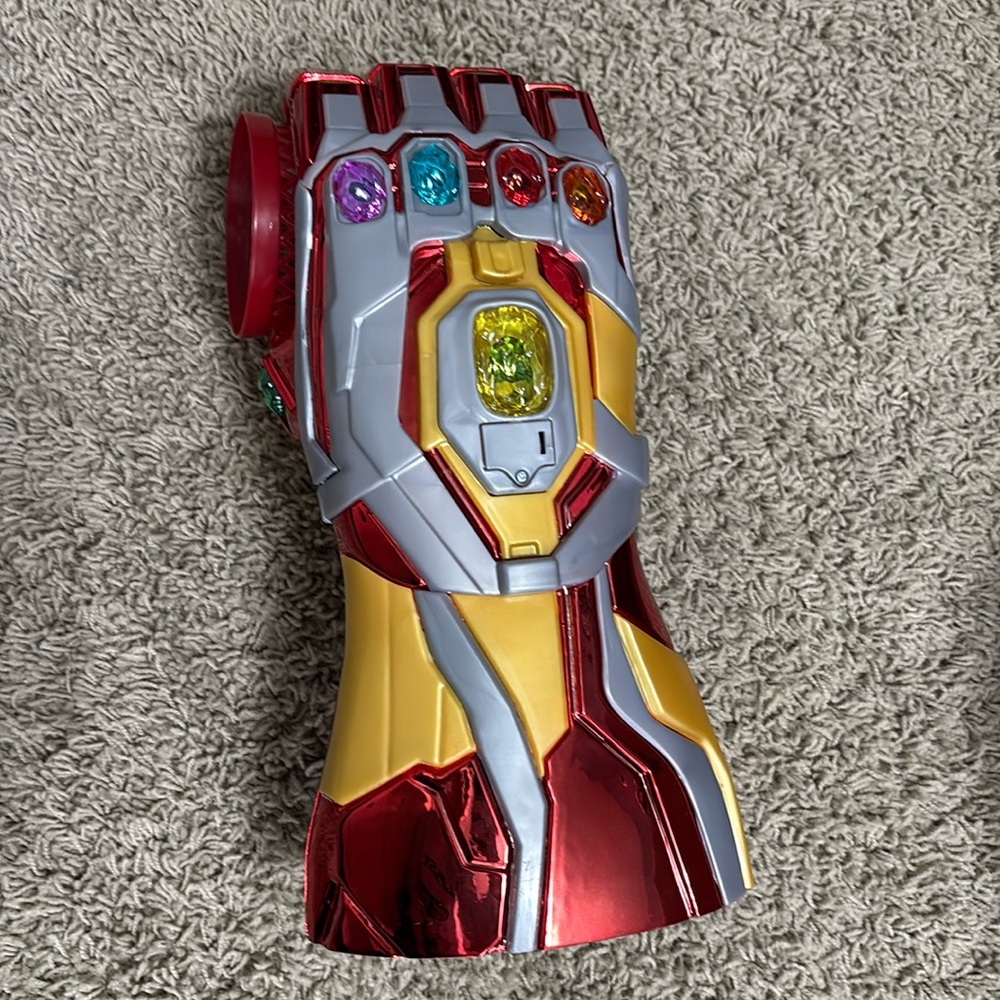 Disney Parks Avenger Campus Iron Man Infinity Gauntlet Drink Cup Holder Light Up